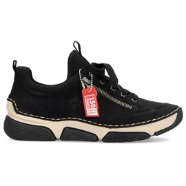 Chaussures noires confortables pour femmes Rieker 45973-00