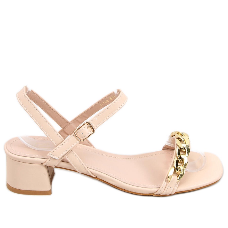 Sandales à petit talon Daphné Beige