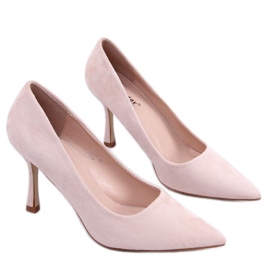 Escarpins femme en daim Giorgia Beige