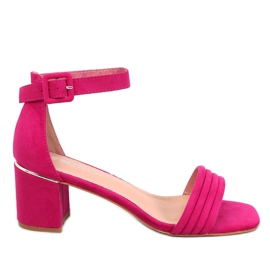 Sandales à talons femme Rondeu Fuchsia rose