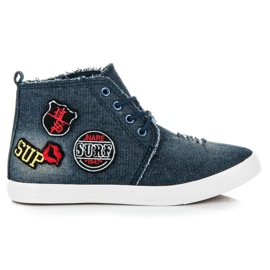 Seastar Baskets montantes en jean bleu