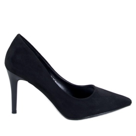 Svada Talons hauts en daim noir le noir