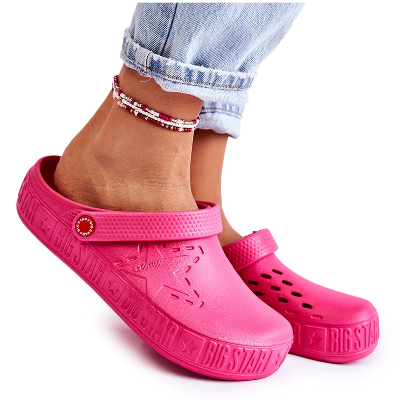 Chaussons Légers Femme Kroks Big Star II275007 Fuchsia rose