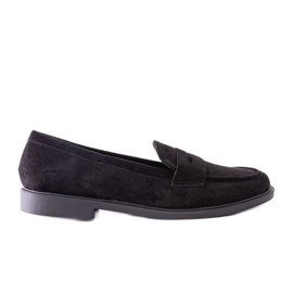 Mocassins en velours Miralona noirs