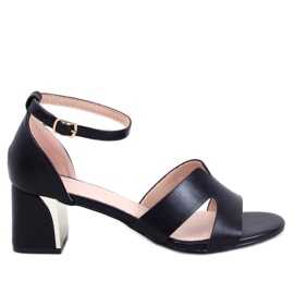 Claude Sandales à talons noires