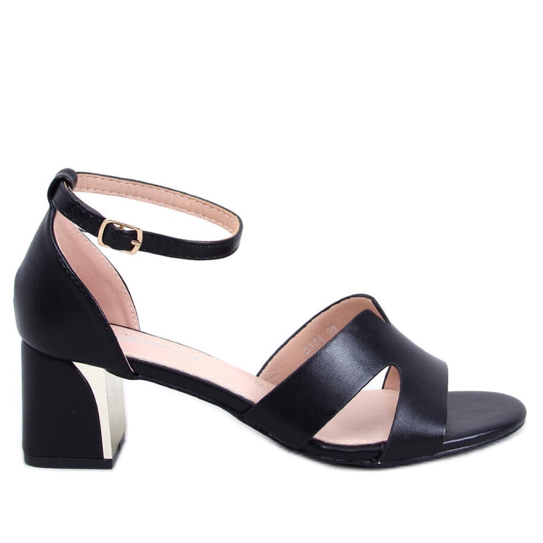 Claude Sandales à talons noires le noir