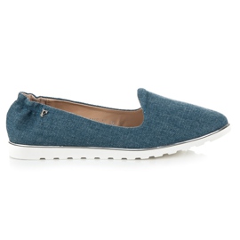 Ballerines en jean à enfiler Vices bleu