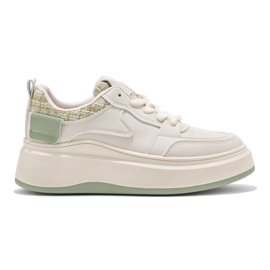 Baskets femme noires à semelle épaisse beige Baskets femme noires à semelle épaisse beige