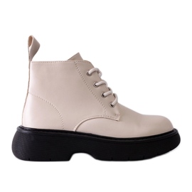 Bottines bovver Solis beiges