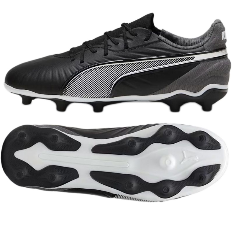 Chaussures de football Puma King Match FG/AG 108048-01 le noir