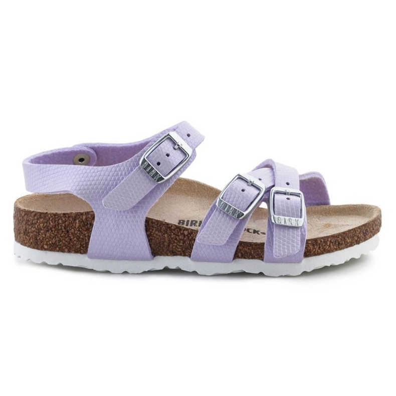 Birkenstock Kumba Sandales en lézard brillant 1026907 violet
