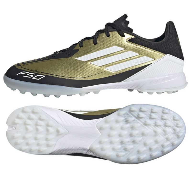 Chaussures Adidas F50 League Messi Tf IG9282 d'or