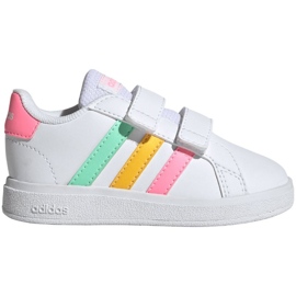 Chaussures Adidas Grand Court Lifestyle Hook and Loop HP8917 blanc