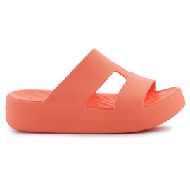 Tongs Crocs Getaway Platform H-Strap 209409-84F orange