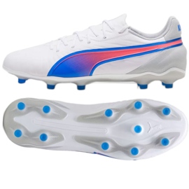 Puma King Match FG/AG chaussures 107863 02 blanc