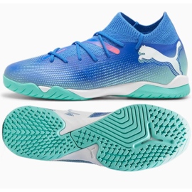 Puma Ultra 7 Match Jr IT+ chaussures mi-hautes 107947 01 bleu