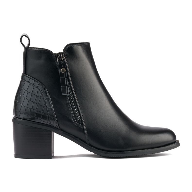 Bottines élégantes noires le noir