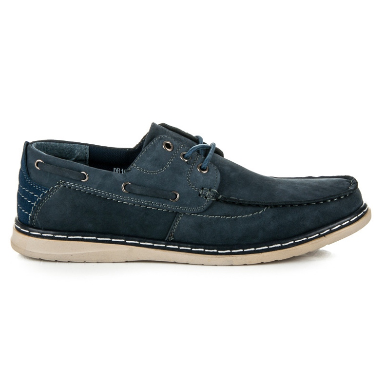 New Age Mocassins avec un laçage bleu