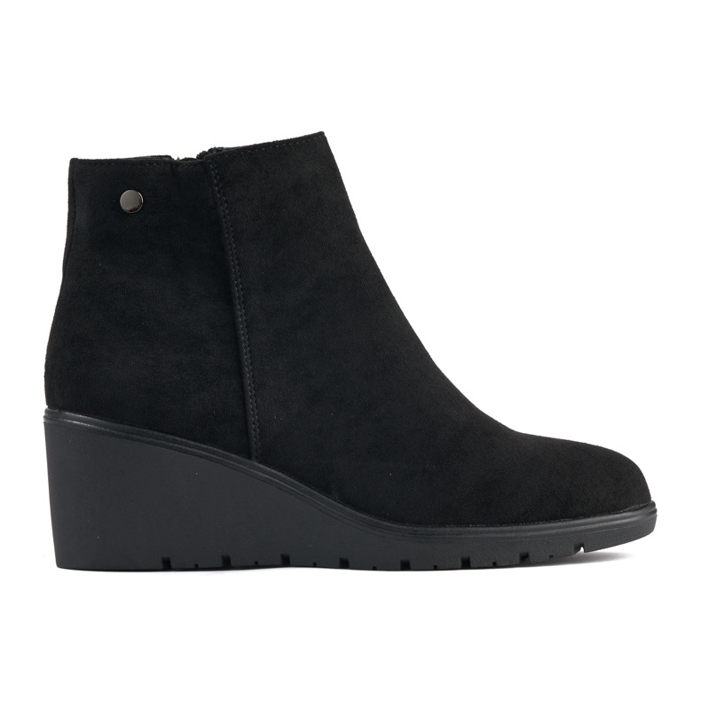 Bottines compensées noires le noir