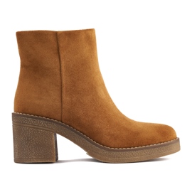 Bottines femme marron brun