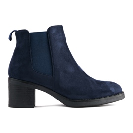 Bottines classiques bleu marine