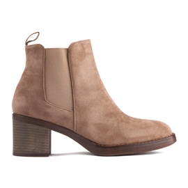 Bottines classiques beiges