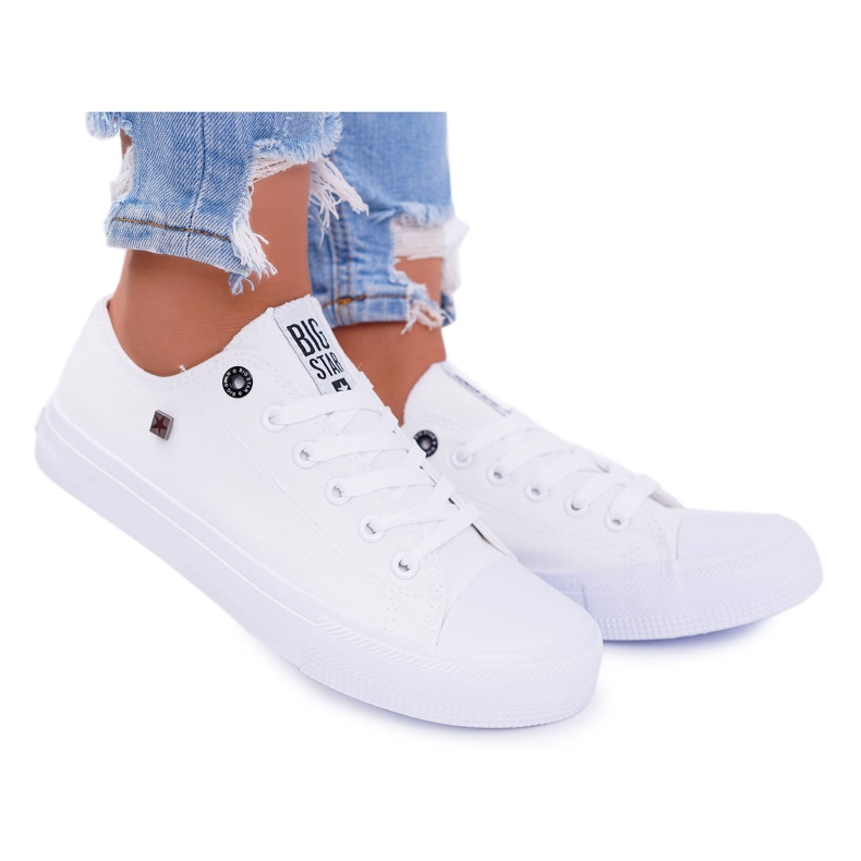 Baskets Basses Classiques Femme Big Star AA274010 Blanc blanche