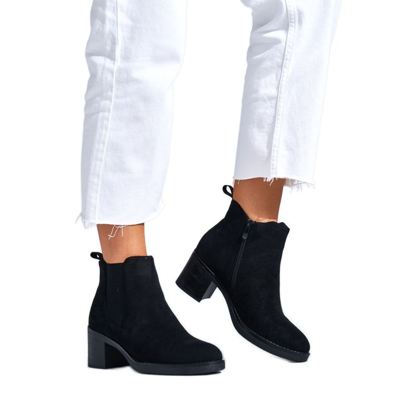 Bottines classiques noires pour femmes le noir