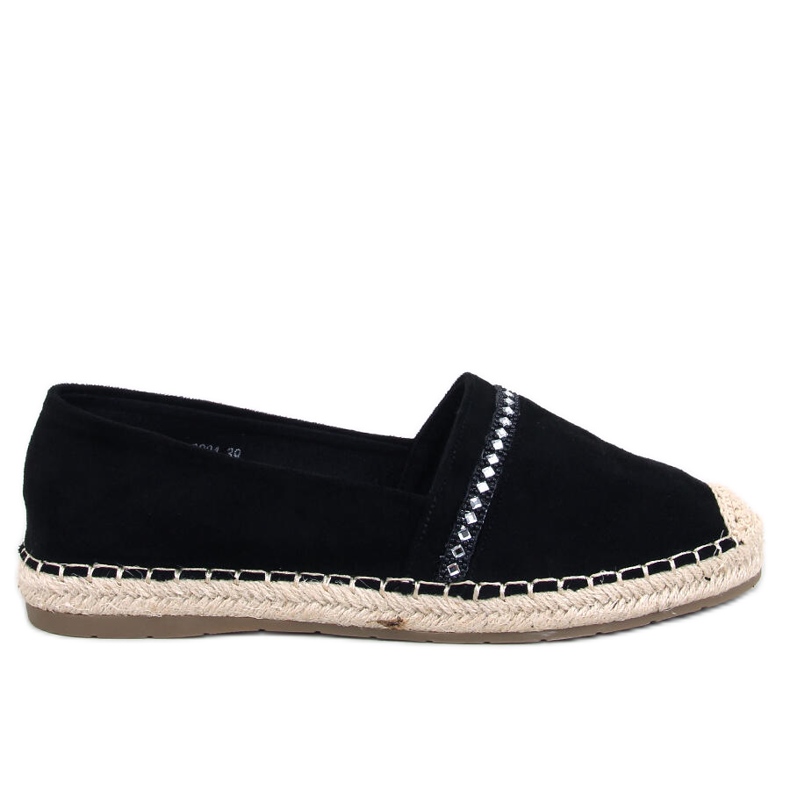 Etance Espadrilles femme noires le noir