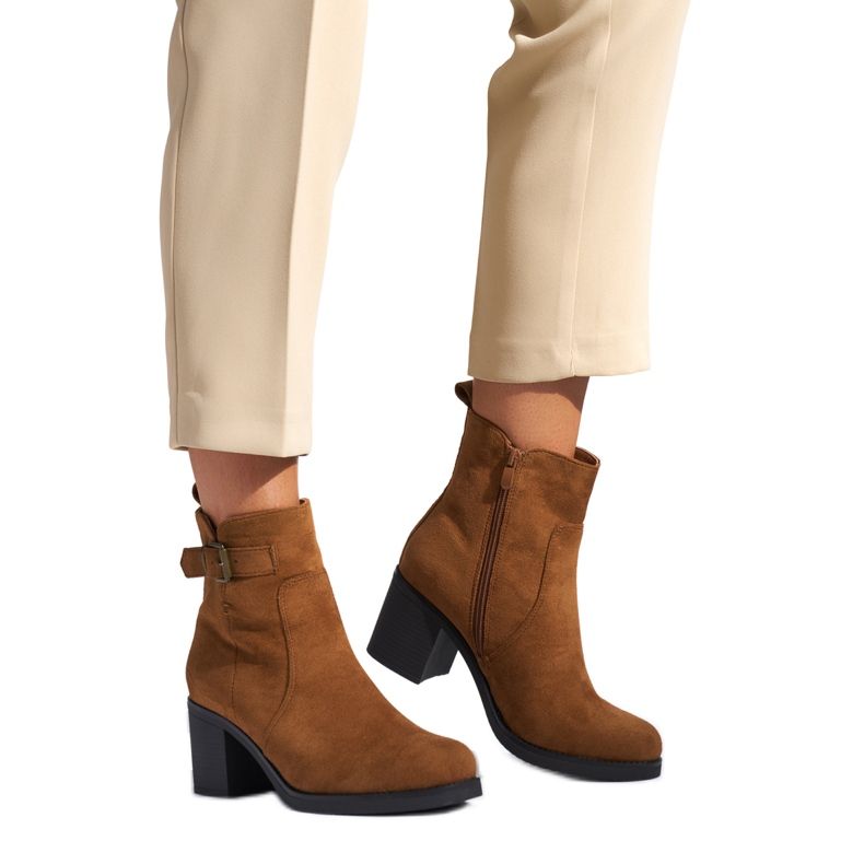 Bottines femme marron brun