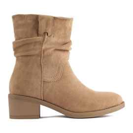 Santiags femme beiges