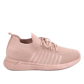 Sharpe Chaussures de sport chaussettes kaki beige