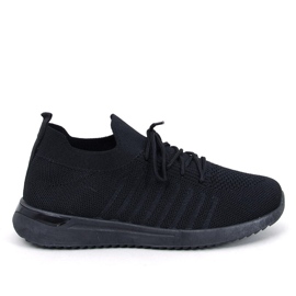 Sharpe Chaussures de sport chaussettes noires le noir