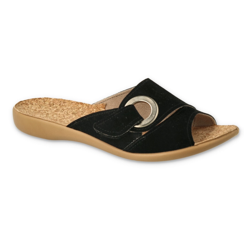 Befado Béfado Women's Slippers Cork INSERT 265D029 le noir