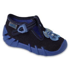 Chaussons enfant Befado avec application 110P500, bleu marine Chaussons enfant Befado avec application 110P500, bleu marine