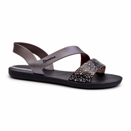 Sandales pour femmes 82429 Ipanema Vibe Sandal Fem Noir et Argent
