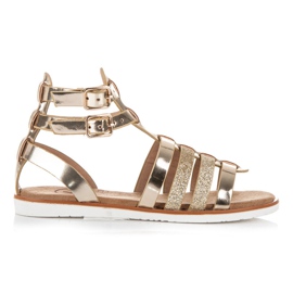 Kylie Sandales romaines jaune