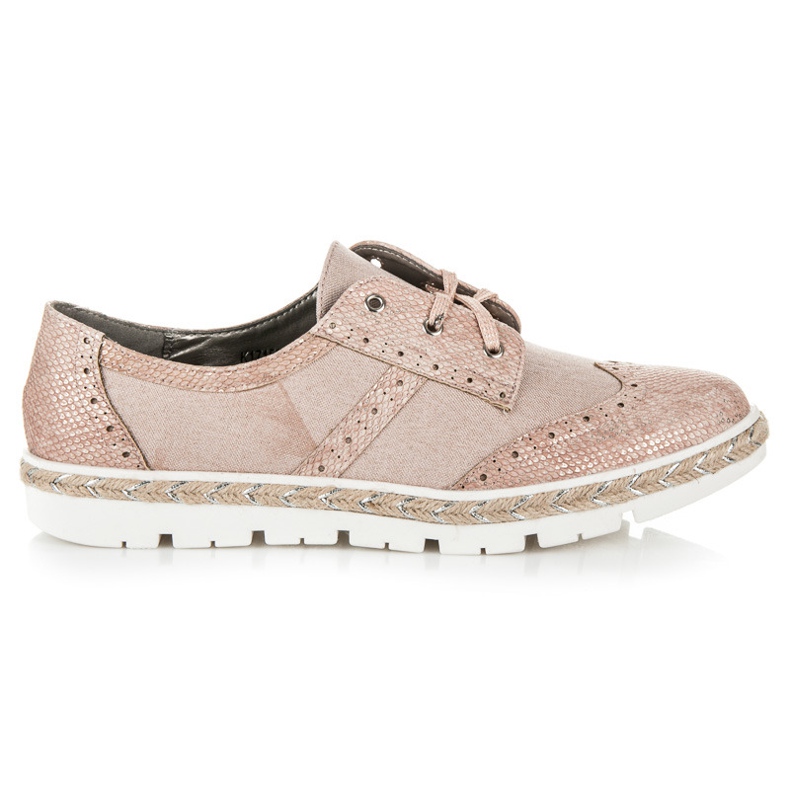 Chaussures kylie à lacets rose