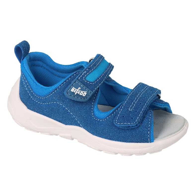 Sandales enfants Befado avec empiècement en cuir 721P023 bleu