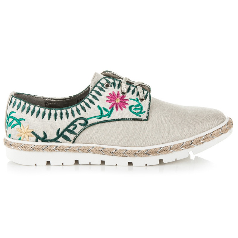 Kylie Chaussures femme avec broderie brun
