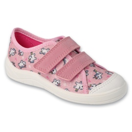 Befado chaussons enfants avec Velcro 772X011 rose Befado chaussons enfants avec Velcro 772X011 rose