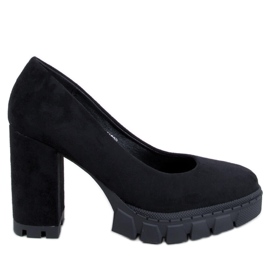 Escarpins à talons hauts et plateforme Angela Black noir