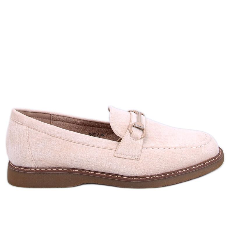 Mocassins femme en daim beige States
