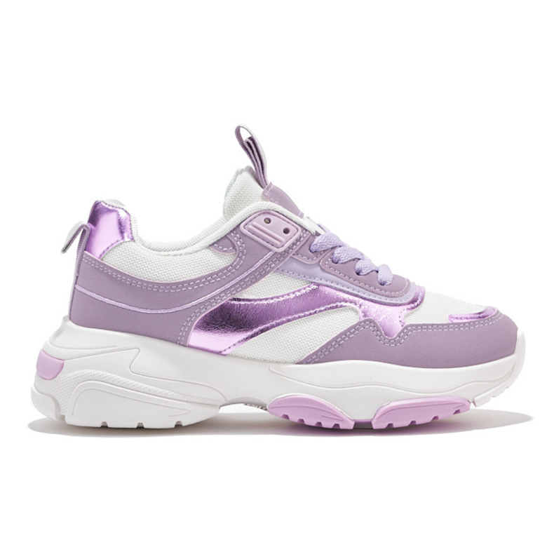 Chaussures de sport femme lilas à semelle épaisse violet Chaussures de sport femme lilas à semelle épaisse violet