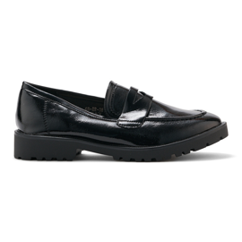 Mocassins vernis noirs