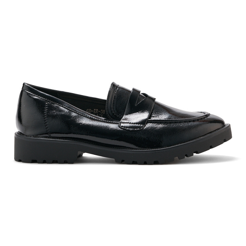 Mocassins vernis noirs le noir