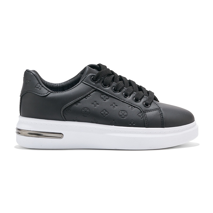 Chaussures de sport à plateforme noires le noir