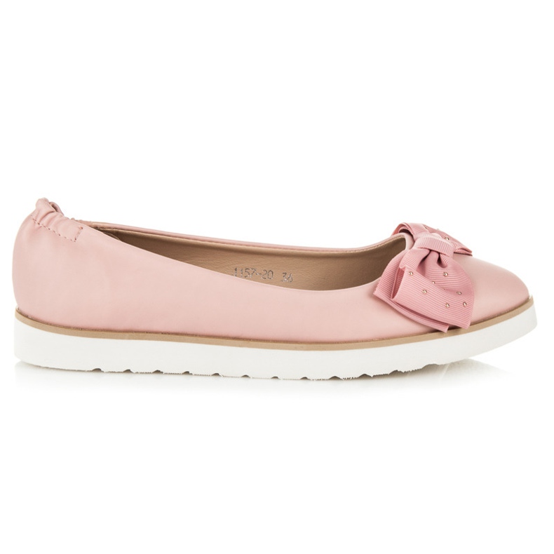 Vices Ballerine avec un arc rose