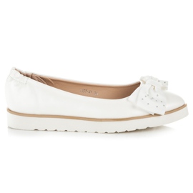 Vices Ballerine avec un arc blanche