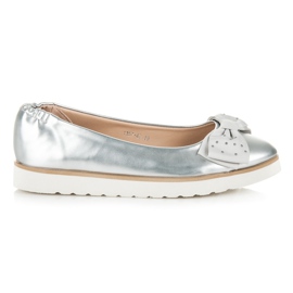 Vices Ballerine avec un arc gris Vices Ballerine avec un arc gris